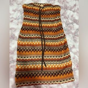 SHEIN Chevron Pattern Dress